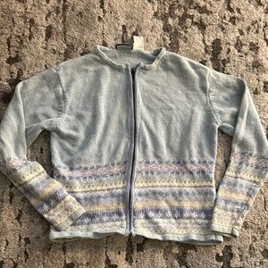 Women's Blue Cardigan Sweater